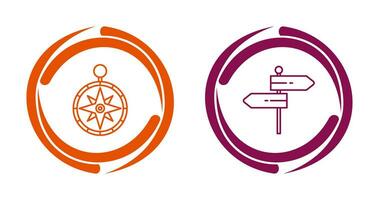 Compass and Direction Icon vector