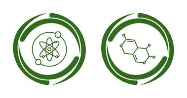 Proton and Molecule Icon vector