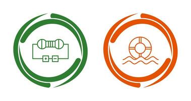 Resistor and  Float Icon vector