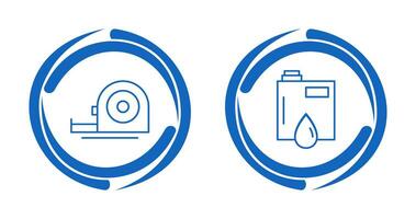 Measuring Tape and Petroleum Icon vector