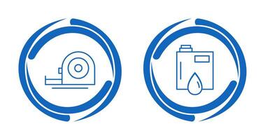 Measuring Tape and Petroleum Icon vector