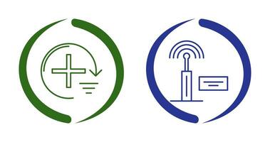 Add and Signal Icon vector
