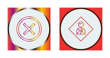 Do Not Cross And Health hazard  Icon vector