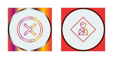 Do Not Cross And Health hazard  Icon vector