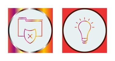 vulnerable folders and innovatives idea Icon vector