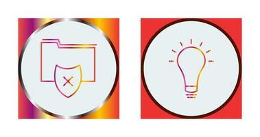 vulnerable folders and innovatives idea Icon vector