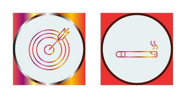 darts game and cigar Icon vector