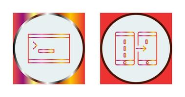 console and data transfer Icon vector