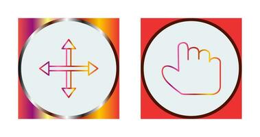 move and hold Icon vector