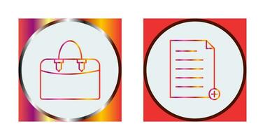 add file and case  Icon vector