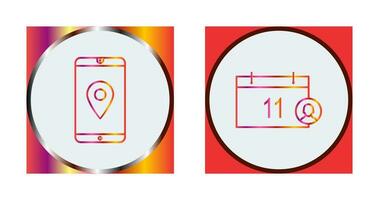 gps service and event management Icon vector