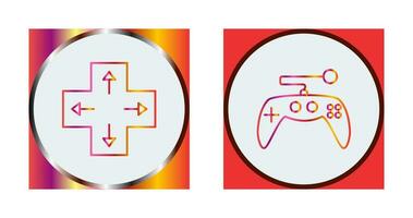 Direction Key and Gaming Control Icon vector