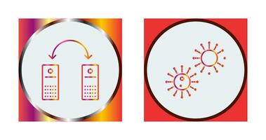 virus and network files  Icon vector