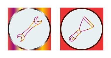 Spanner and Spatula Icon vector