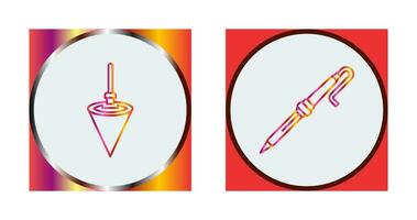 Plumb Bob and Soldering Icon vector