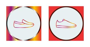 Mens Loafers and Casual Shoes Icon vector