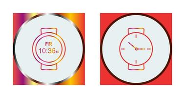 Deportes reloj y muñeca reloj icono vector