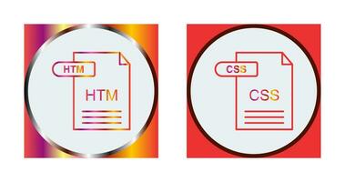 htm y css icono vector