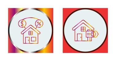 Mortgage and Sale Icon vector