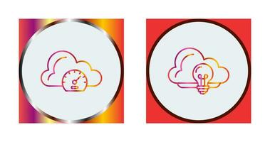 Speed Test and Idea Icon vector