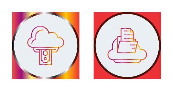 Cloud Computing and Cloud  Icon vector
