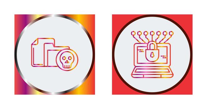 Infected File and Money Hacking Icon vector