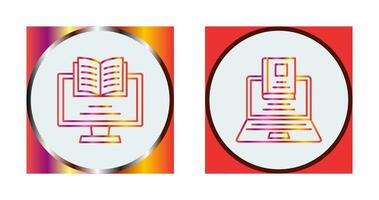 Monitor and Laptop Icon vector