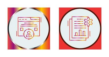Target Audience and SEO Report Icon vector