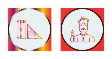 Rules and Artist Icon vector