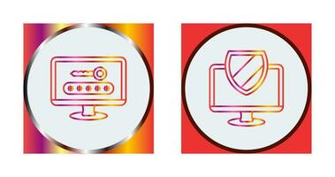 Password and Shield Icon vector