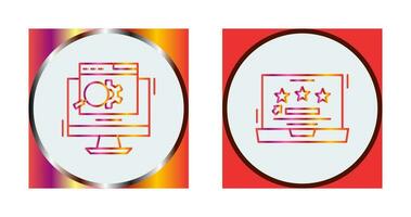 Search Engine and Rating Icon vector