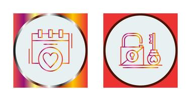 Romance and Wedding day Icon vector