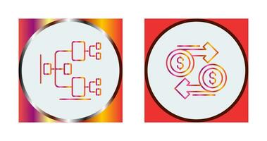 Chart and Dollar Icon vector