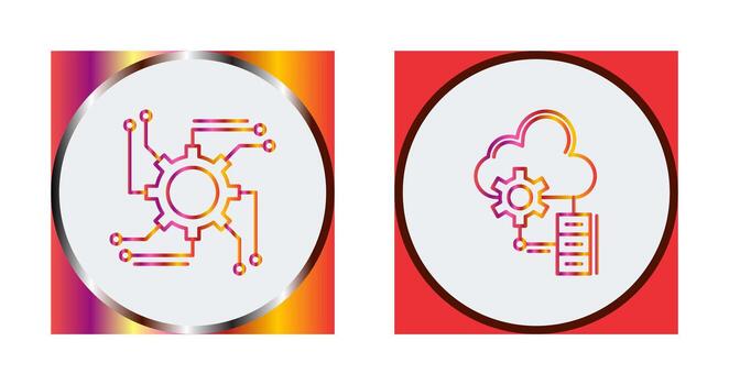 Automation and Big Data Icon vector