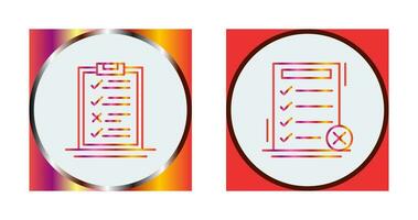 Delivery List and Fake List Icon vector