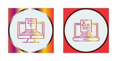 Quiz and Registration Icon vector