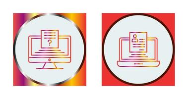 Quiz and Registration Icon vector