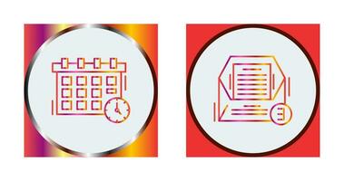 Deadline and Emails Icon vector