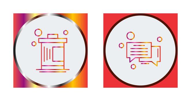 Delete and Message Bubble Icon vector