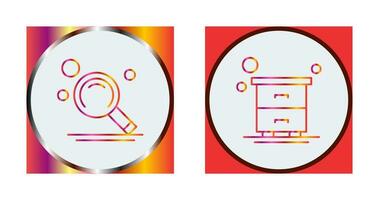 Search and Table Icon vector