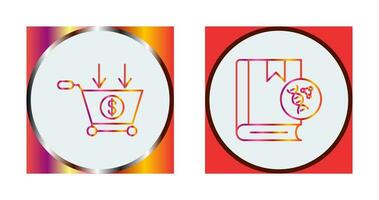 Commerce and Dna Icon vector
