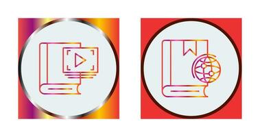 Video Recorder and Globel Icon vector