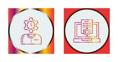 Time and Research Icon vector