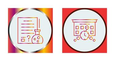 Hypothsis and Deadline Icon vector