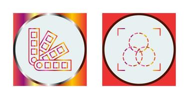 pantone and intersection Icon vector