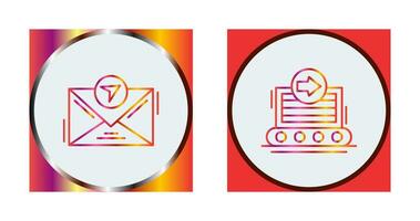 message and container Icon vector