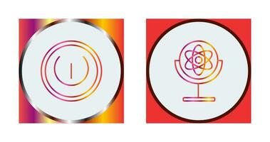 Gyroscope and Power Icon vector