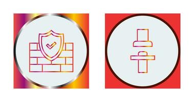 Firewall and Seat  Icon vector