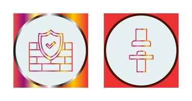 Firewall and Seat  Icon vector