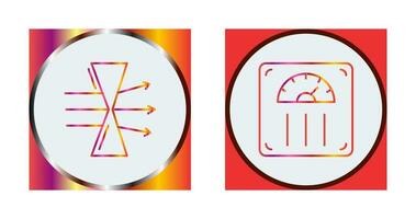 Dispersion and Weight Scale Icon vector